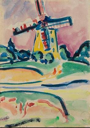 Windmühle auf Fehmarn / 1908