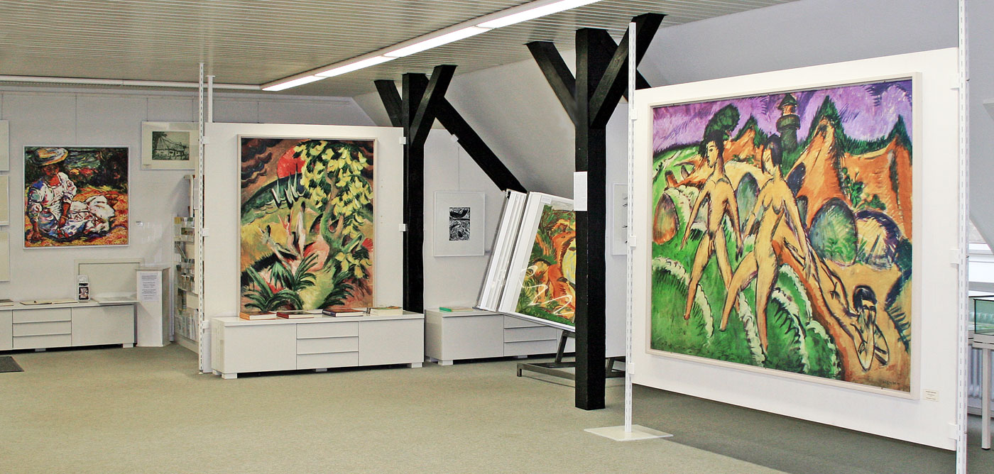 Dokumentation_7321_CC_20160916 Die Badenden-Wandtafeln von Ernst Ludwig Kirchner am Filmtheater Burg auf Fehmarn
