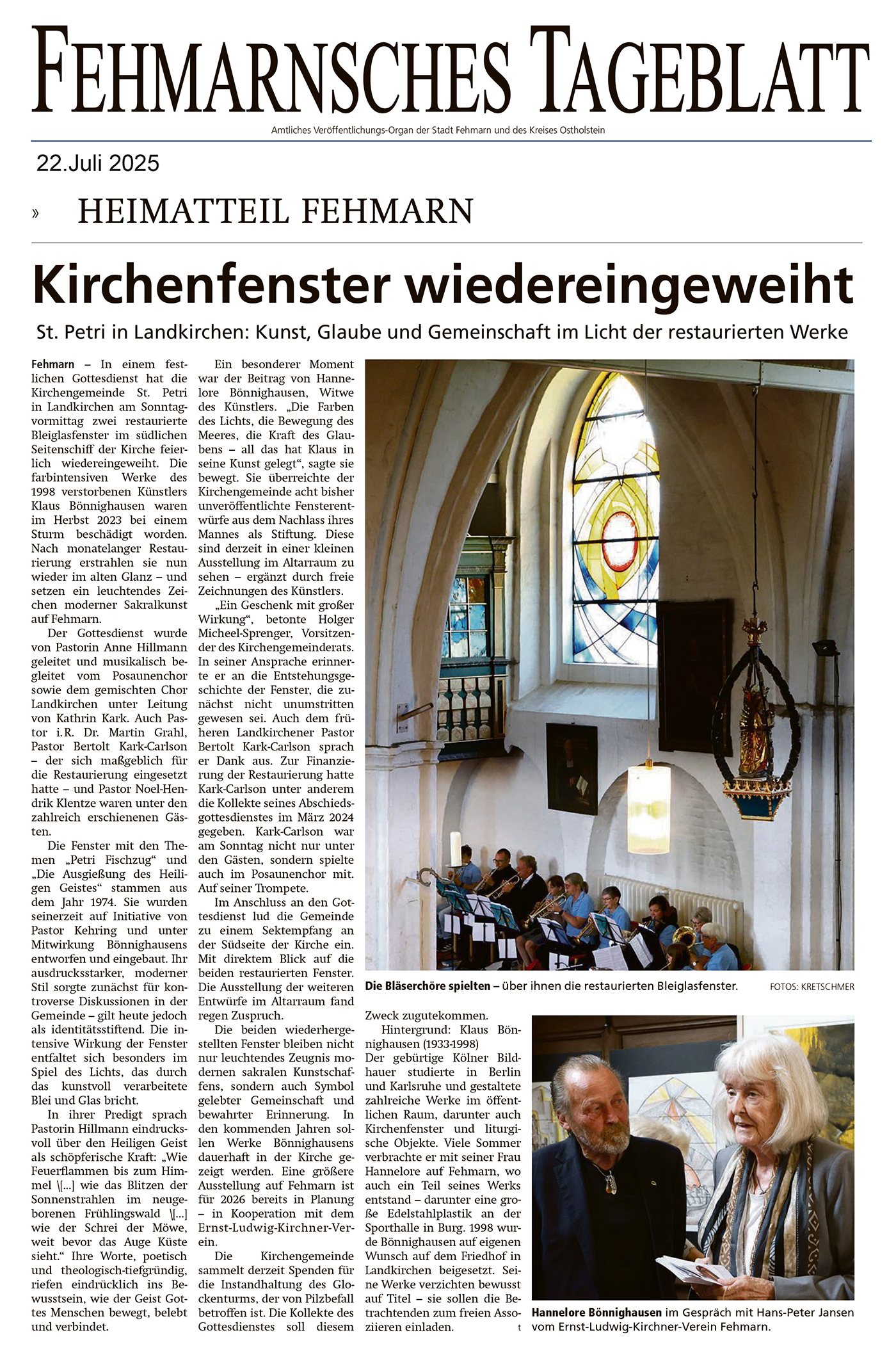 FT_20250722_Gottesdienst_Montage Die Badenden-Wandtafeln von Ernst Ludwig Kirchner am Filmtheater Burg auf Fehmarn