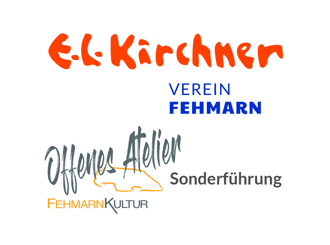 Druck Die Badenden-Wandtafeln von Ernst Ludwig Kirchner am Filmtheater Burg auf Fehmarn
